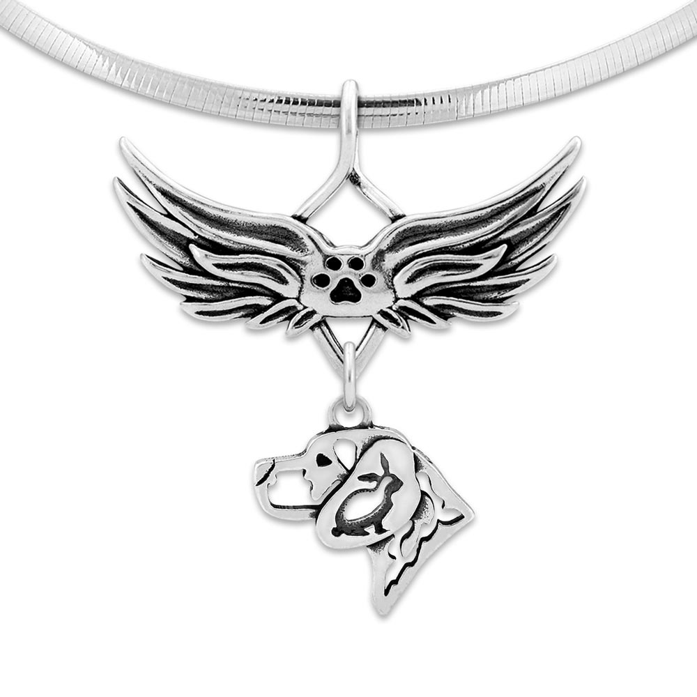 Beagle Angel Wing Necklace
