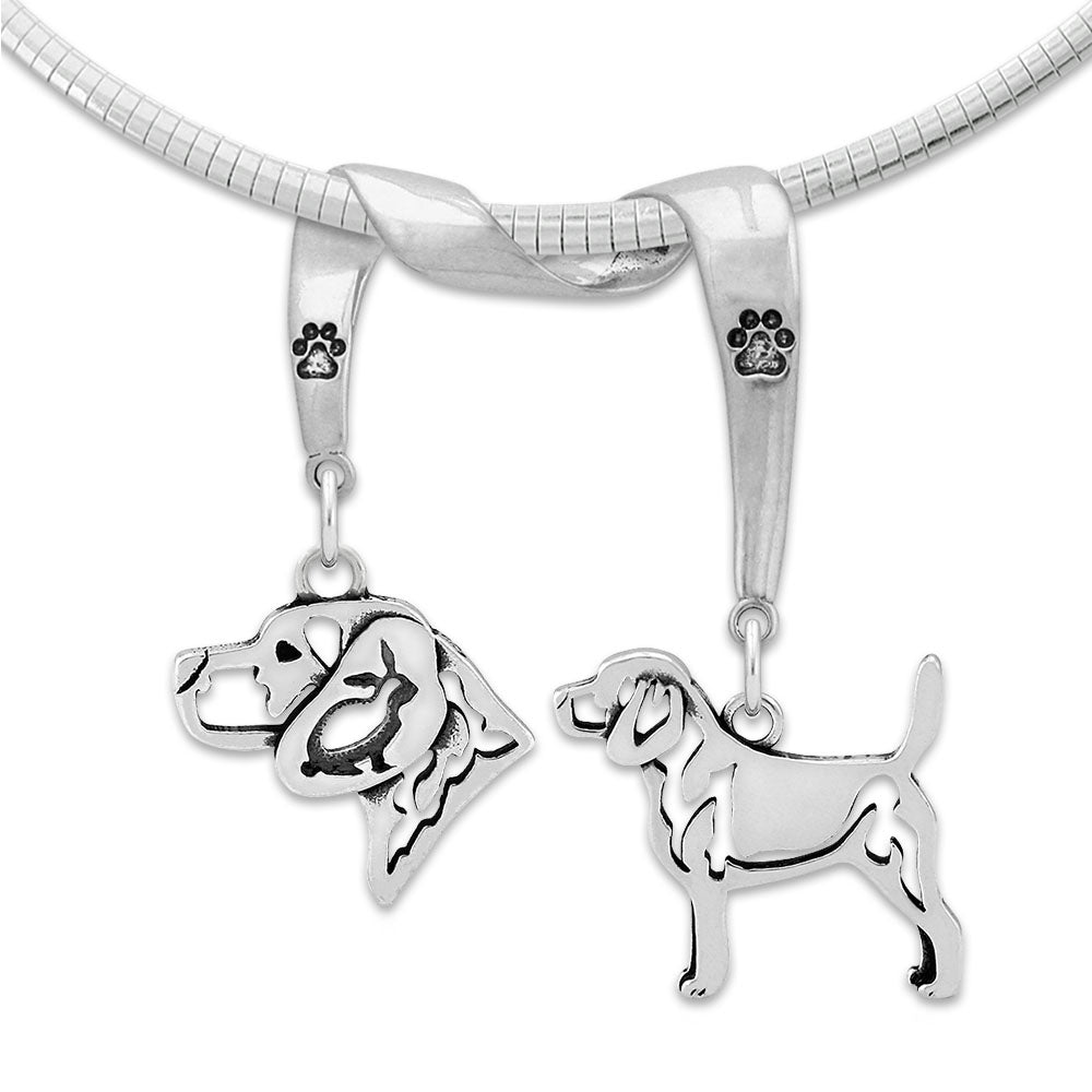 Beagle Luxury Necklace in Sterling Silver