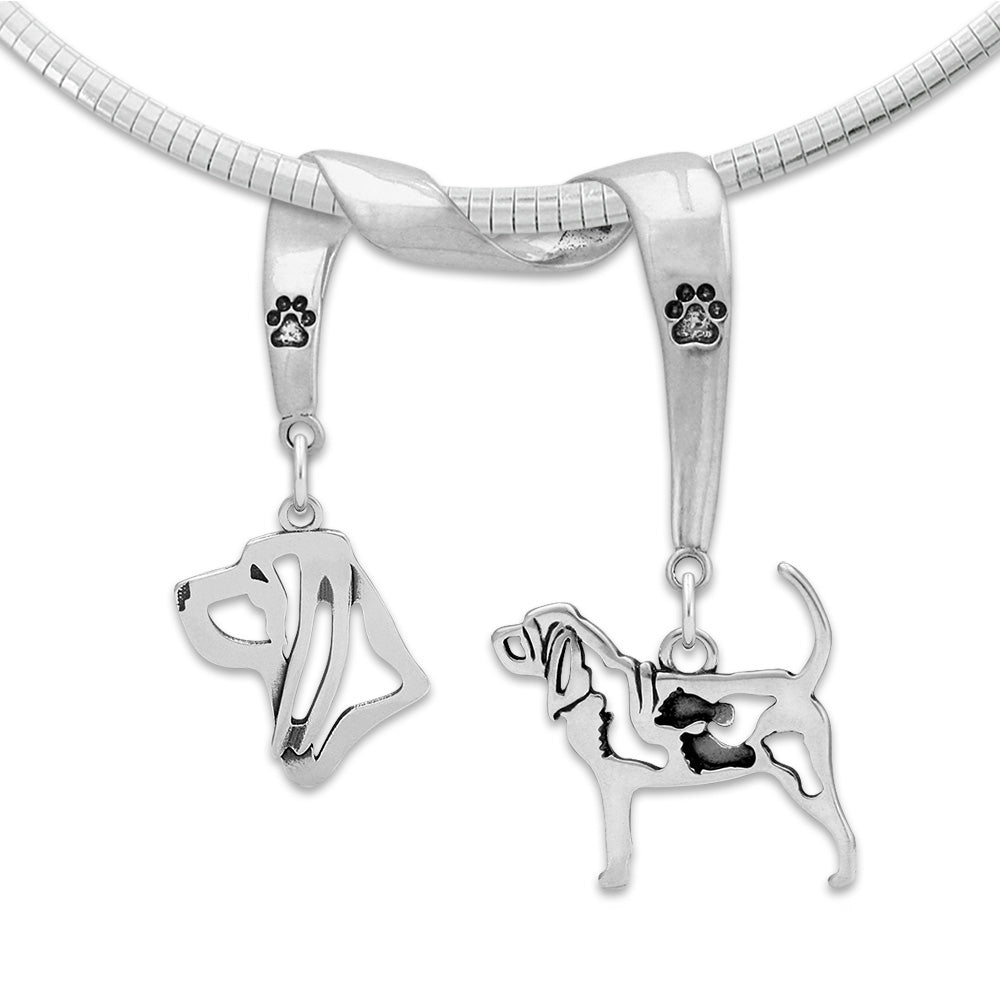 Bloodhound Luxury Necklace in Sterling Silver