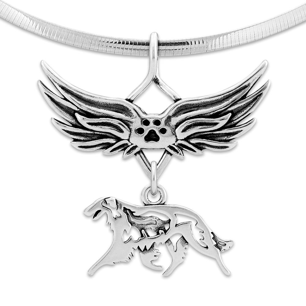 Borzoi Remembrance Necklace