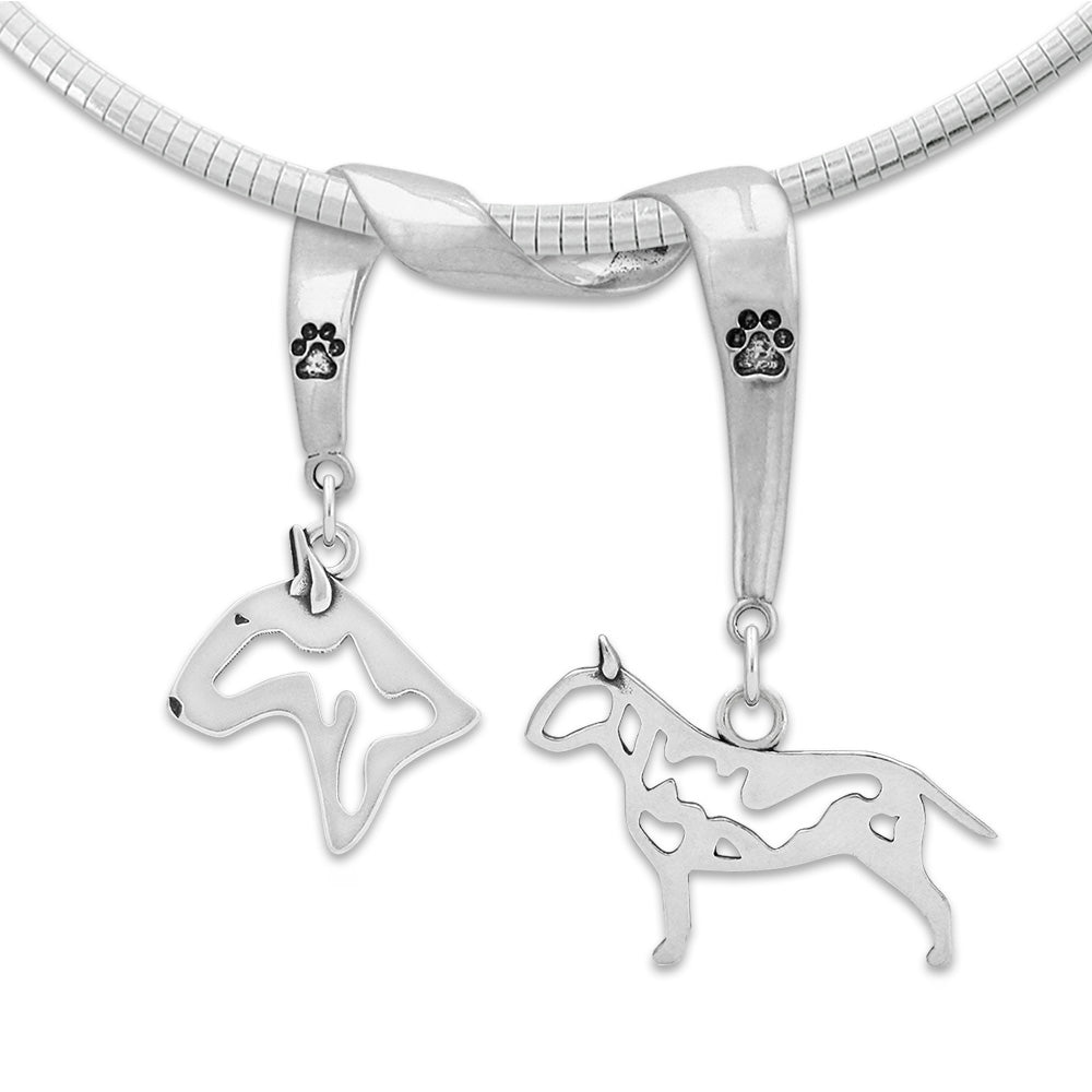 Bull Terrier Luxury Necklace in Sterling Silver