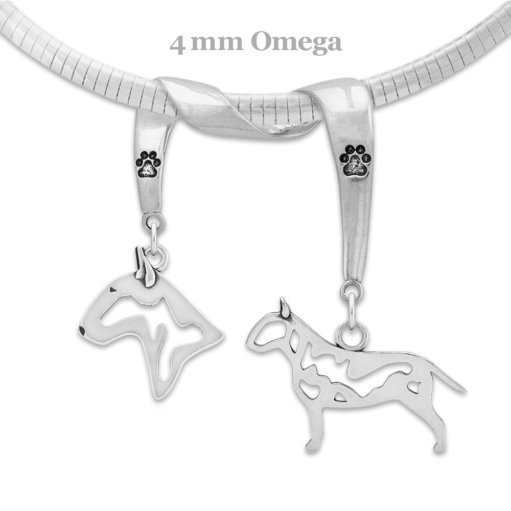 Bull Terrier Luxury Necklace in Sterling Silver