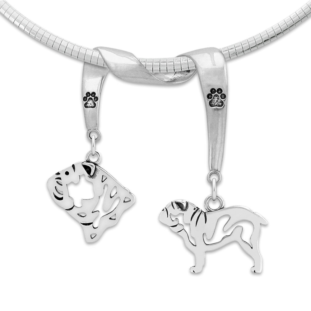 Bulldog Luxury Necklace in Sterling Silver