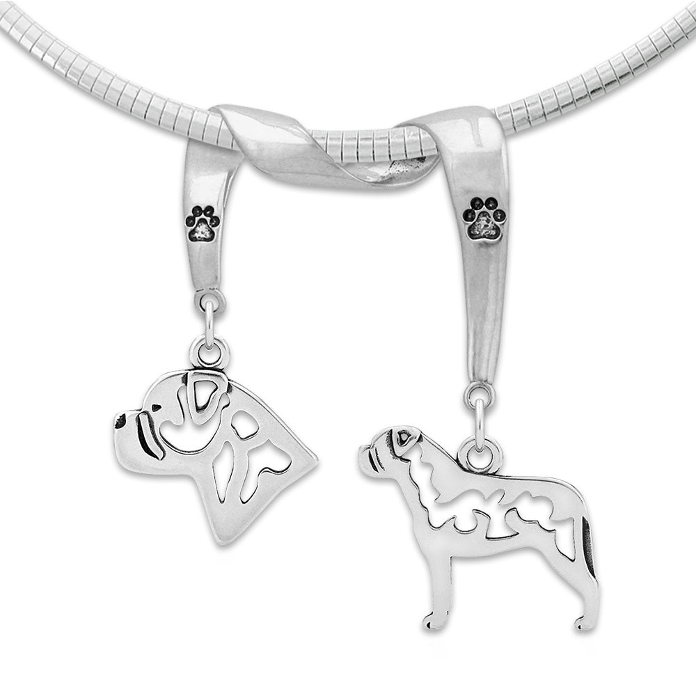 Bullmastiff Luxury Necklace in Sterling Silver