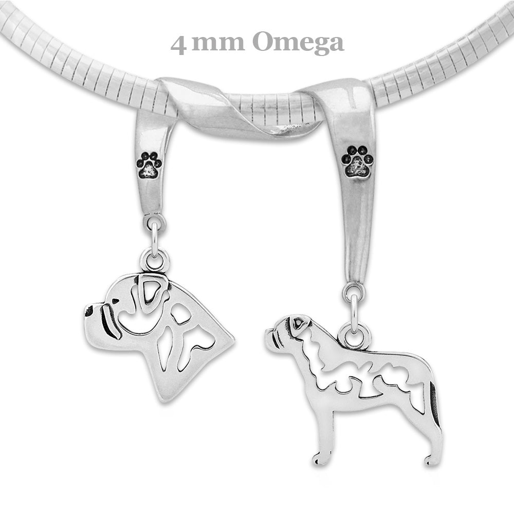 Bullmastiff Luxury Necklace in Sterling Silver