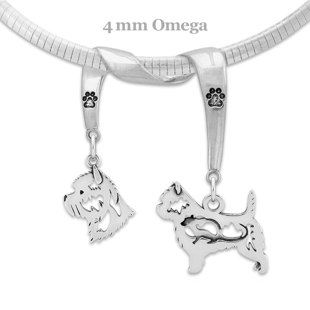 Cairn Terrier Luxury Necklace in Sterling Silver
