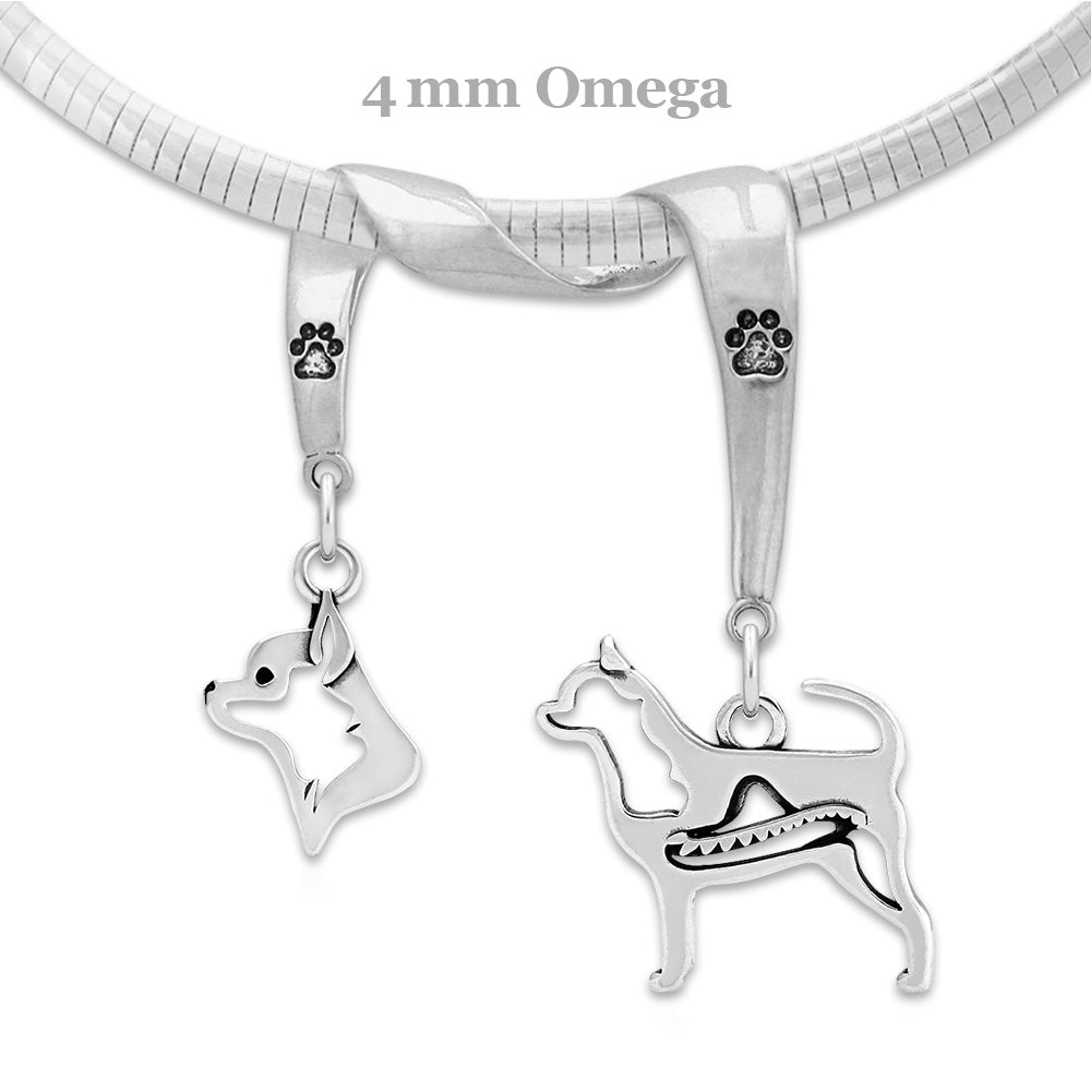 Chihuahua Luxury Necklace in Sterling Silver