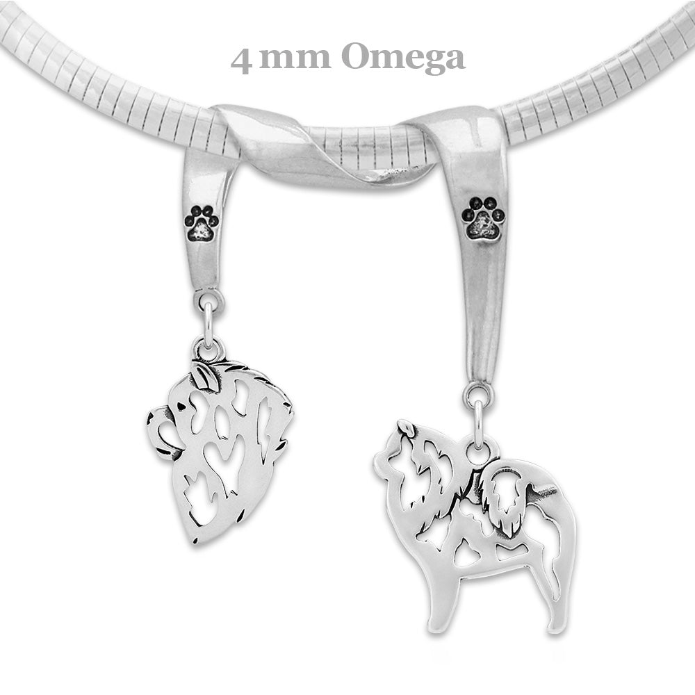 Chow Chow Luxury Necklace in Sterling Silver