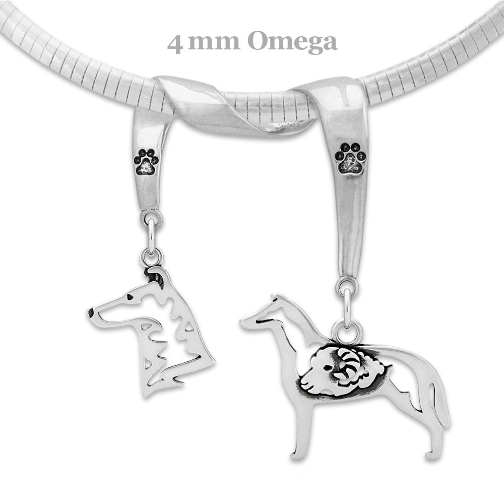 Collie Luxury Necklace in Sterling Silver - Smooth