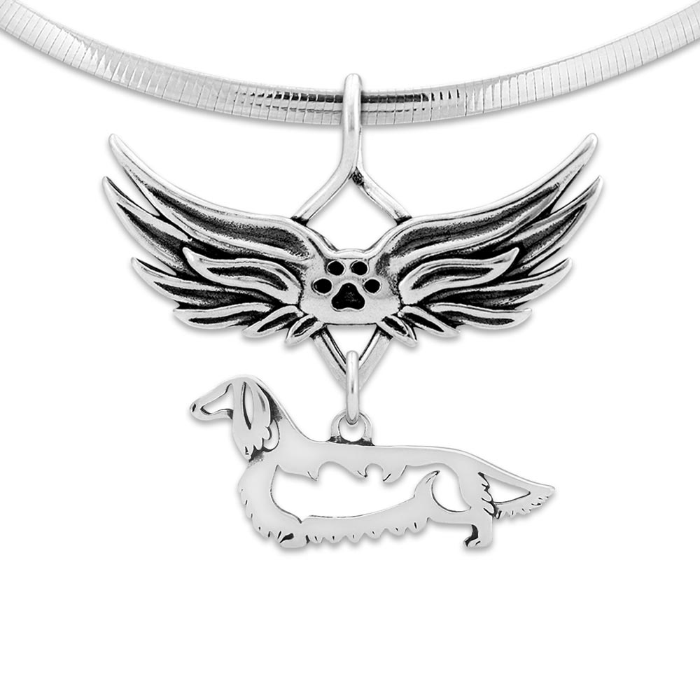 Dachshund Remembrance Necklace - Longhaired