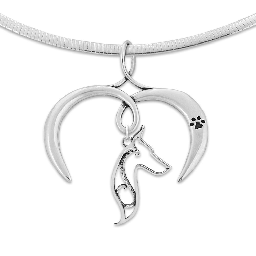 I Love My Doberman Pinscher Necklace