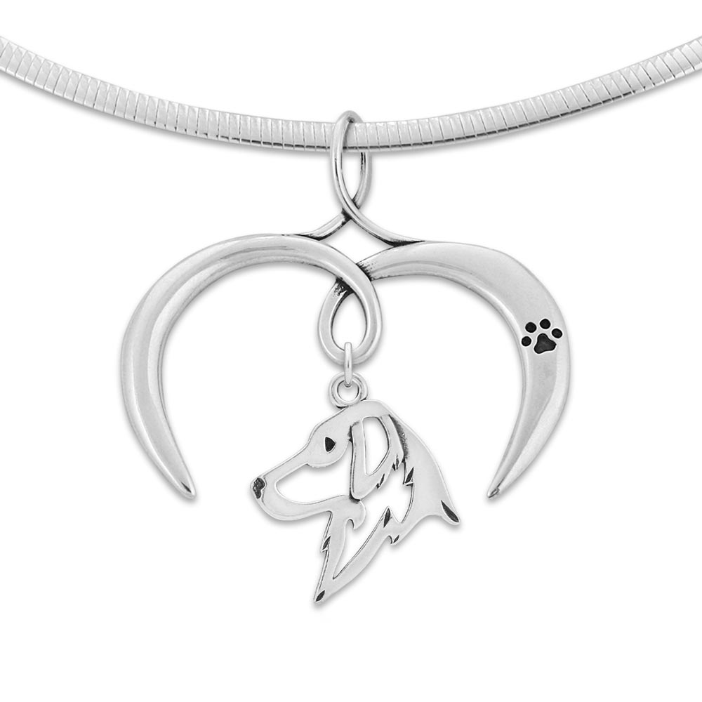 I Love My Flat Coated Retriever Necklace