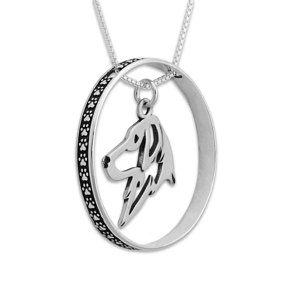 Top Rated Flat-Coated Retriever Necklace