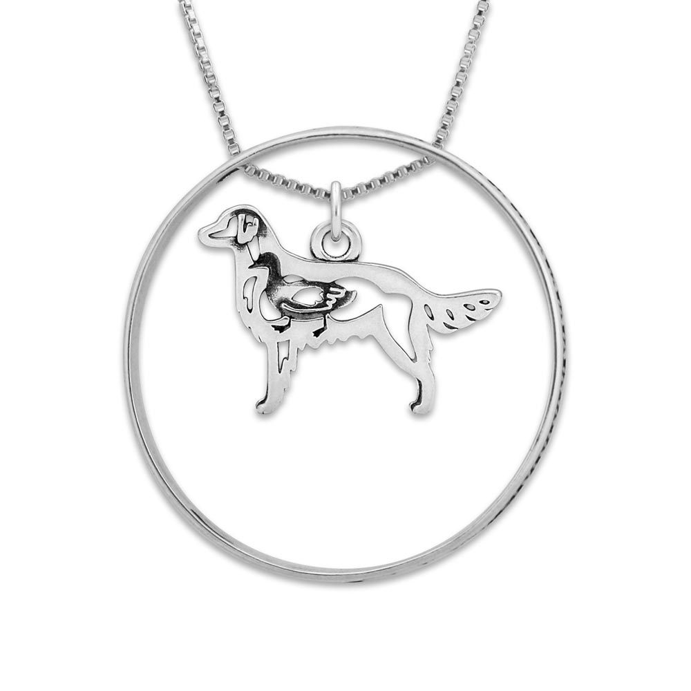 Popular Flat-Coated Retriever Necklace