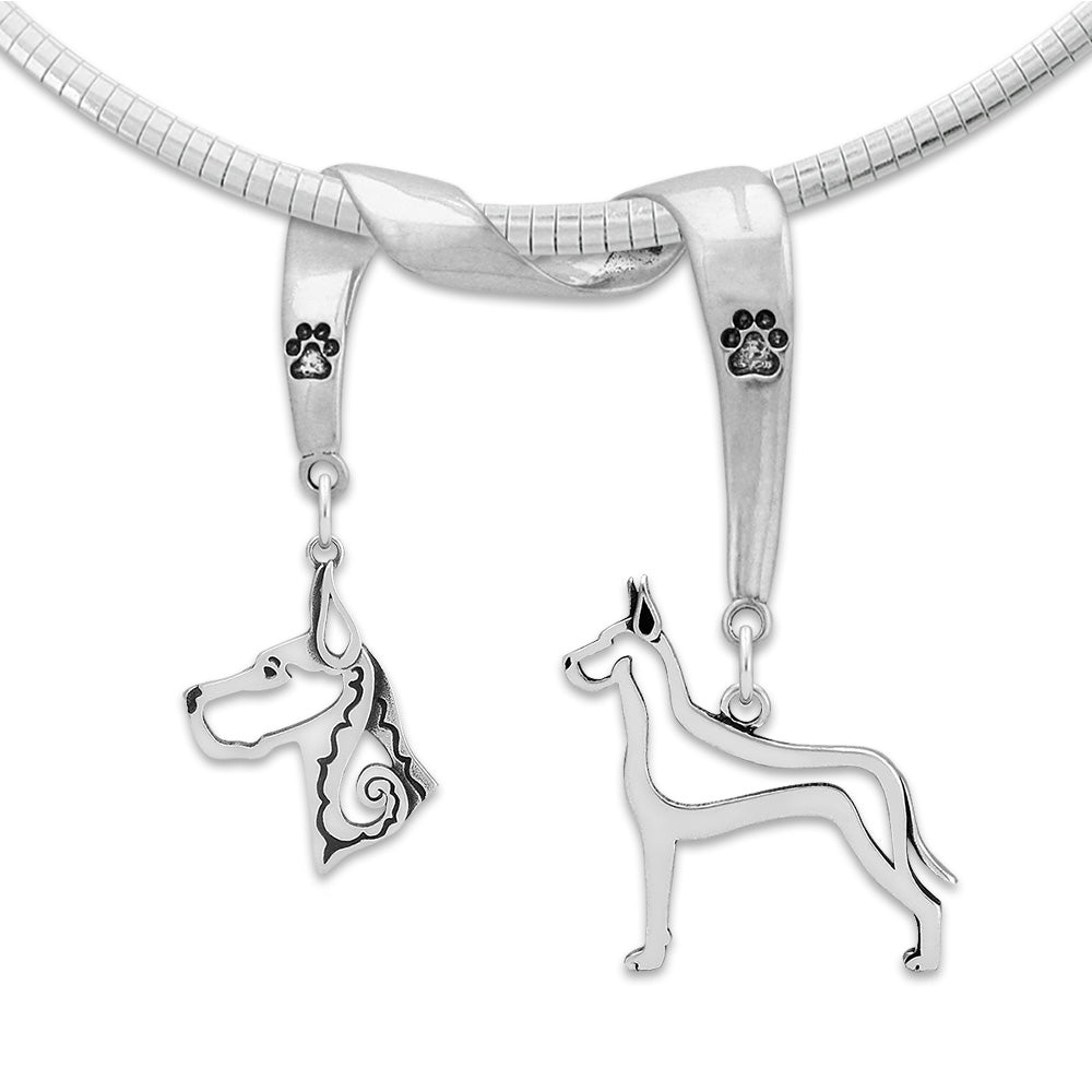 Great Dane Luxury Necklace in Sterling Silver