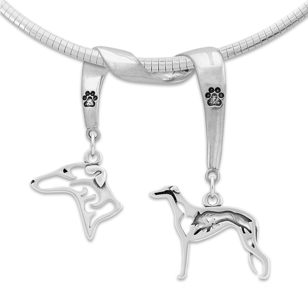 Greyhound Luxury Necklace in Sterling Silver