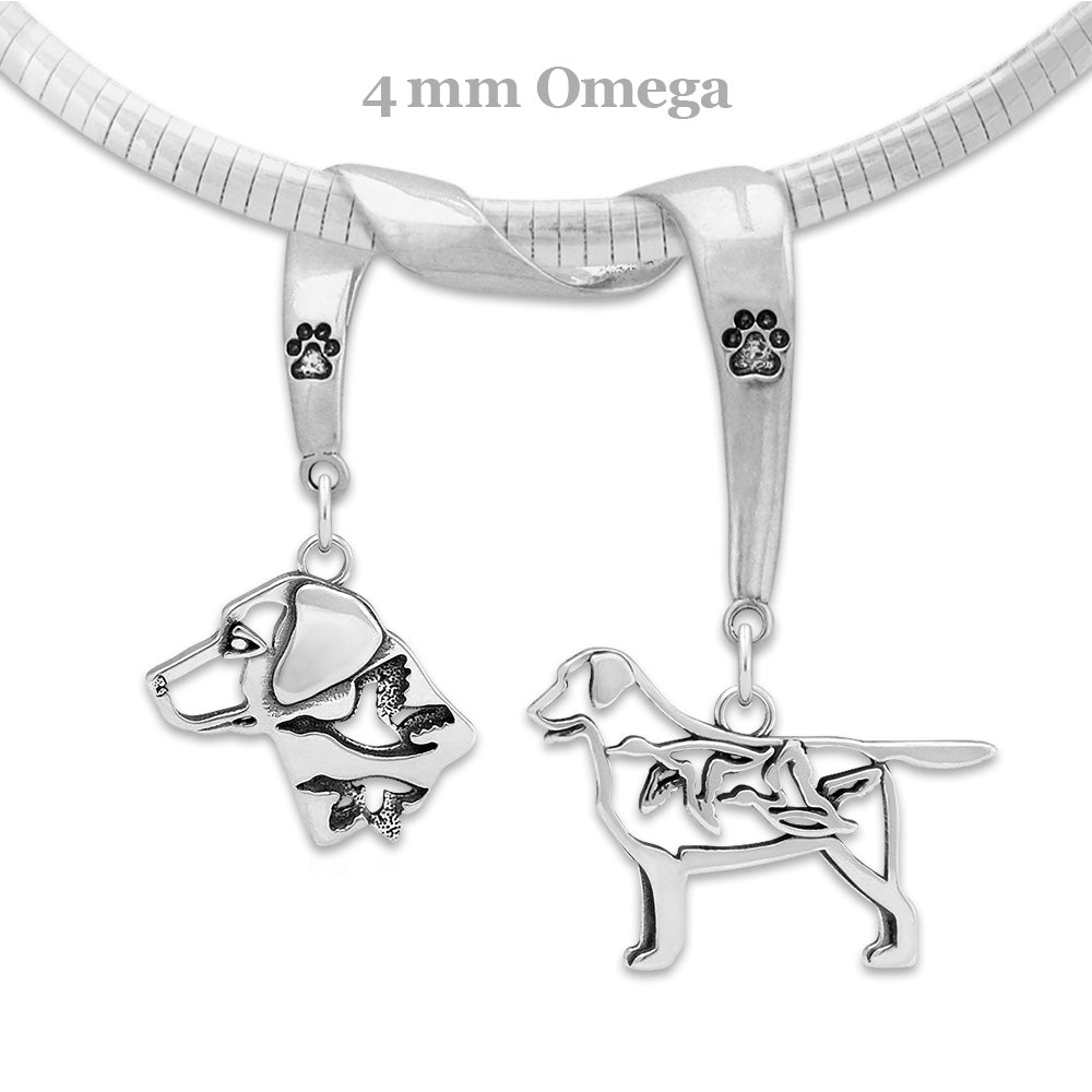 Labrador Retriever Luxury Necklace in Sterling Silver