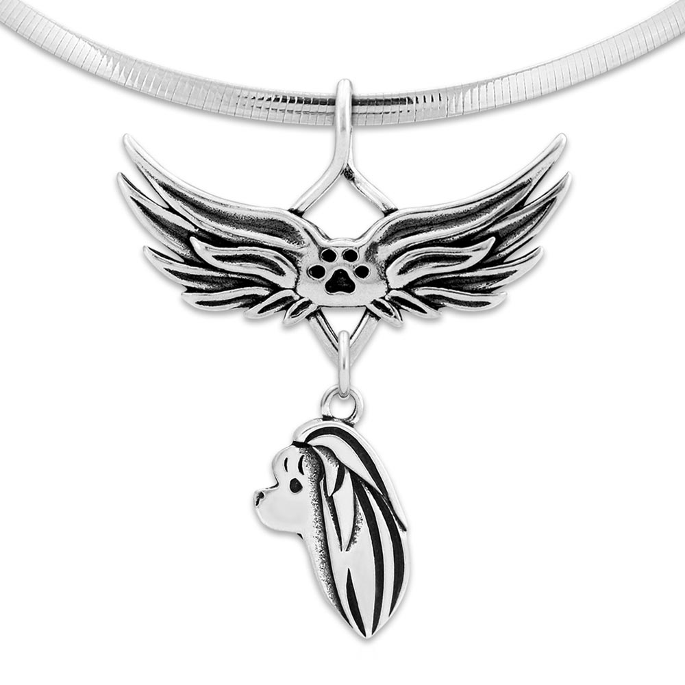 Maltese Angel Wing Necklace