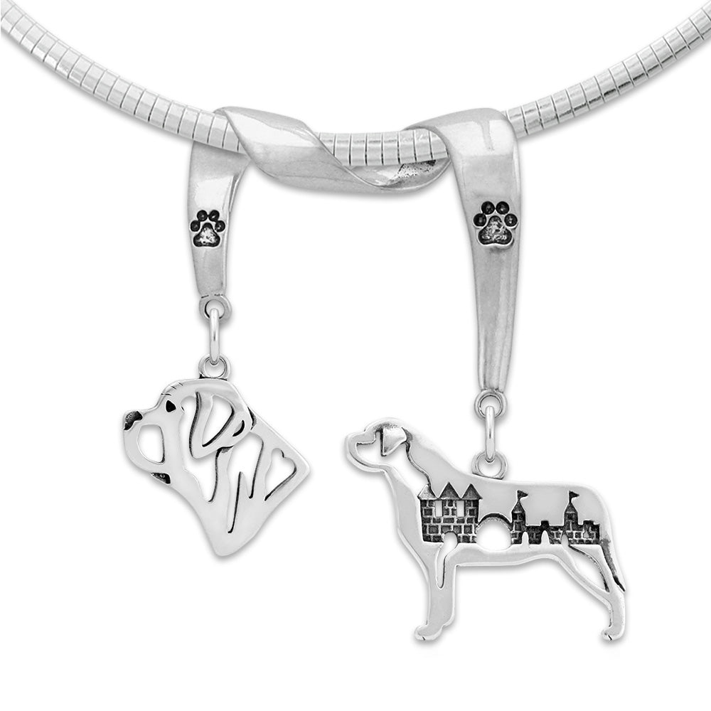 Mastiff Luxury Necklace in Sterling Silver