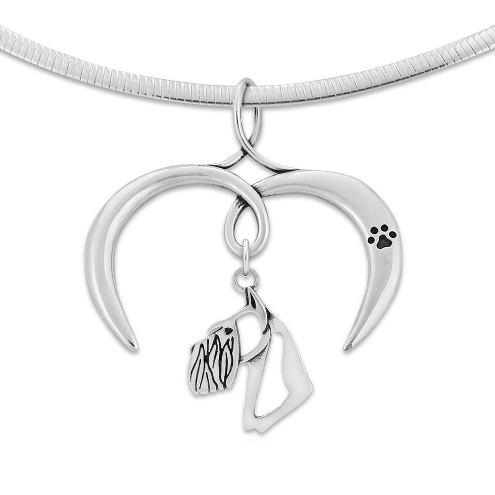 I Love My Schnauzer Necklace