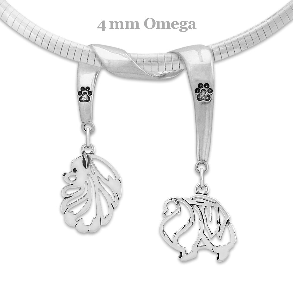 Pomeranian Luxury Necklace in Sterling Silver