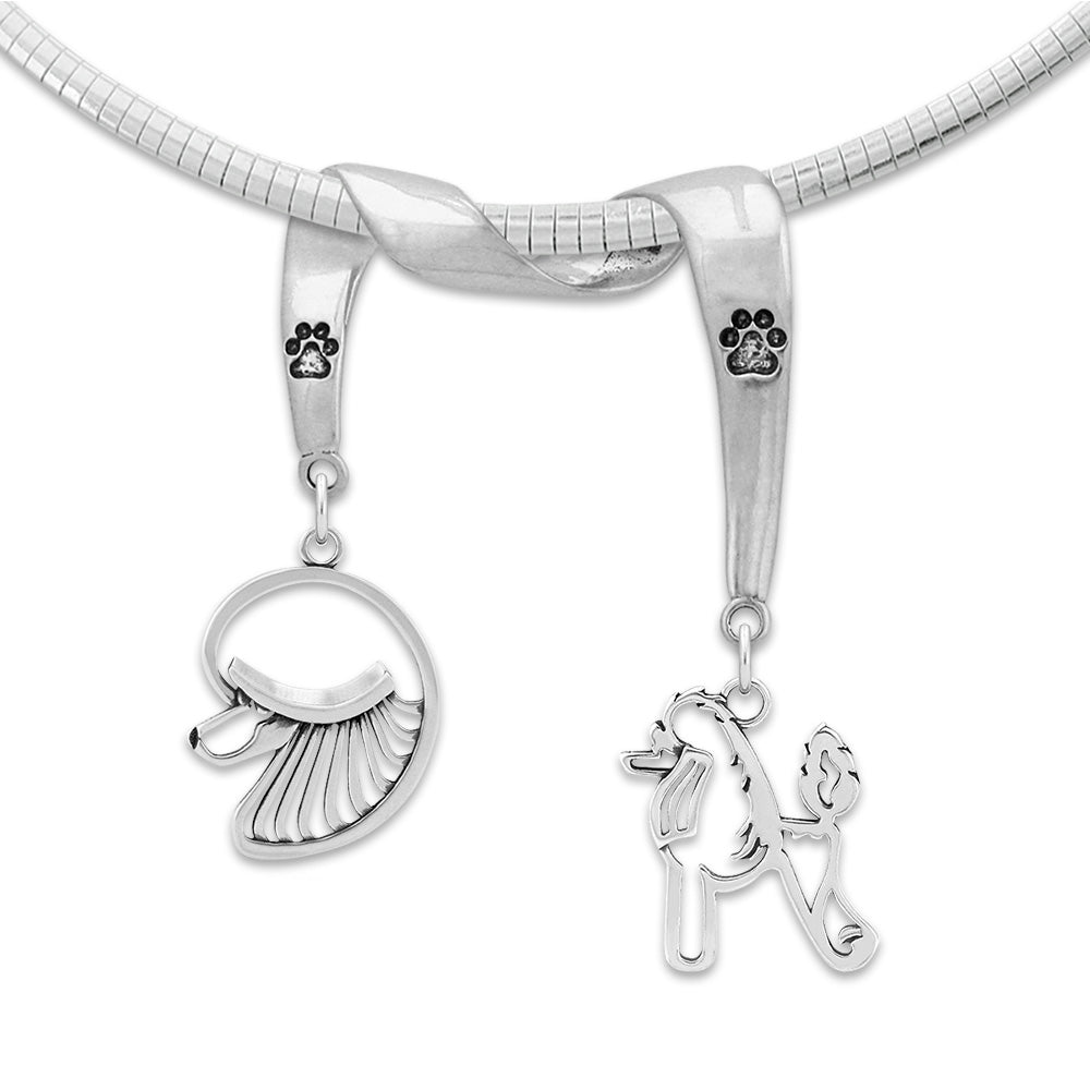 Poodle Luxury Necklace in Sterling Silver