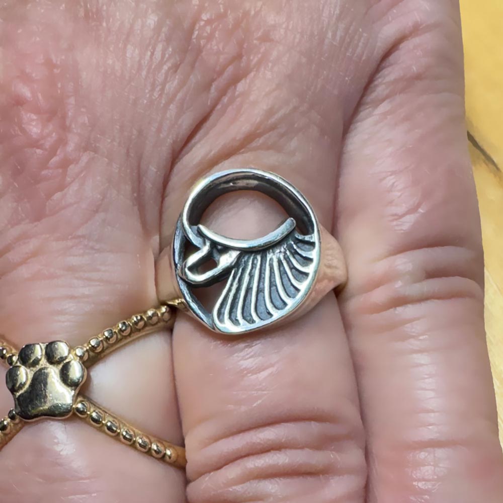 Sterling Silver Poodle Ring