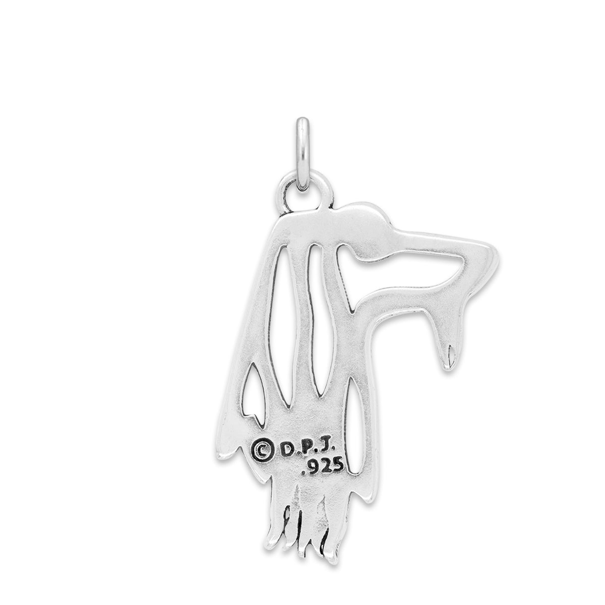 Afghan Hound Necklace in Sterling Silver