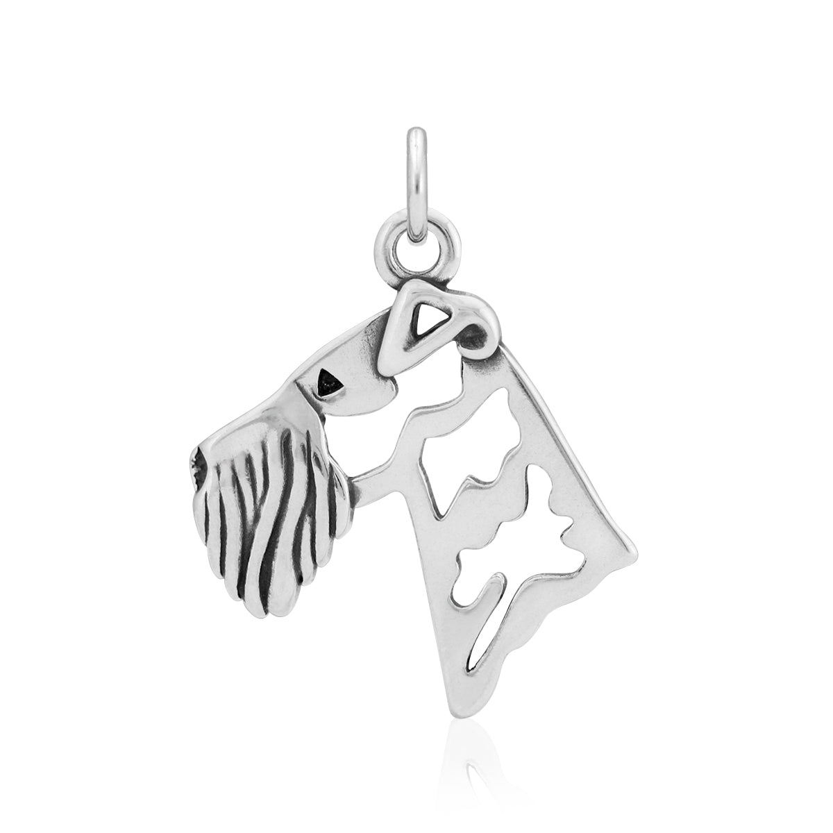 Airedale Terrier Necklace in Sterling Silver