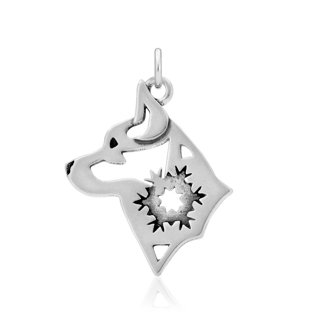 Alaskan Klee Kai Necklace in Sterling Silver