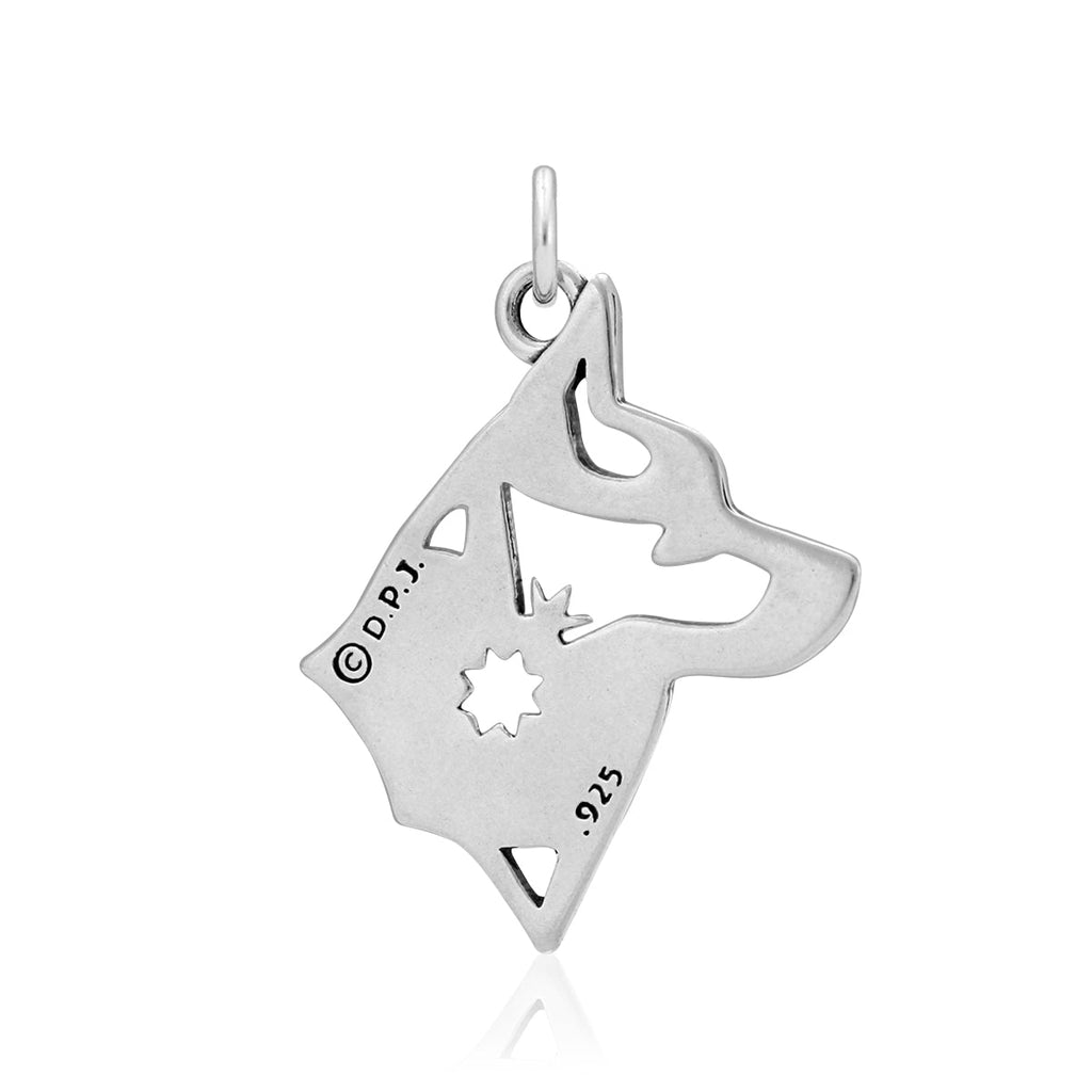 Alaskan Klee Kai Necklace in Sterling Silver