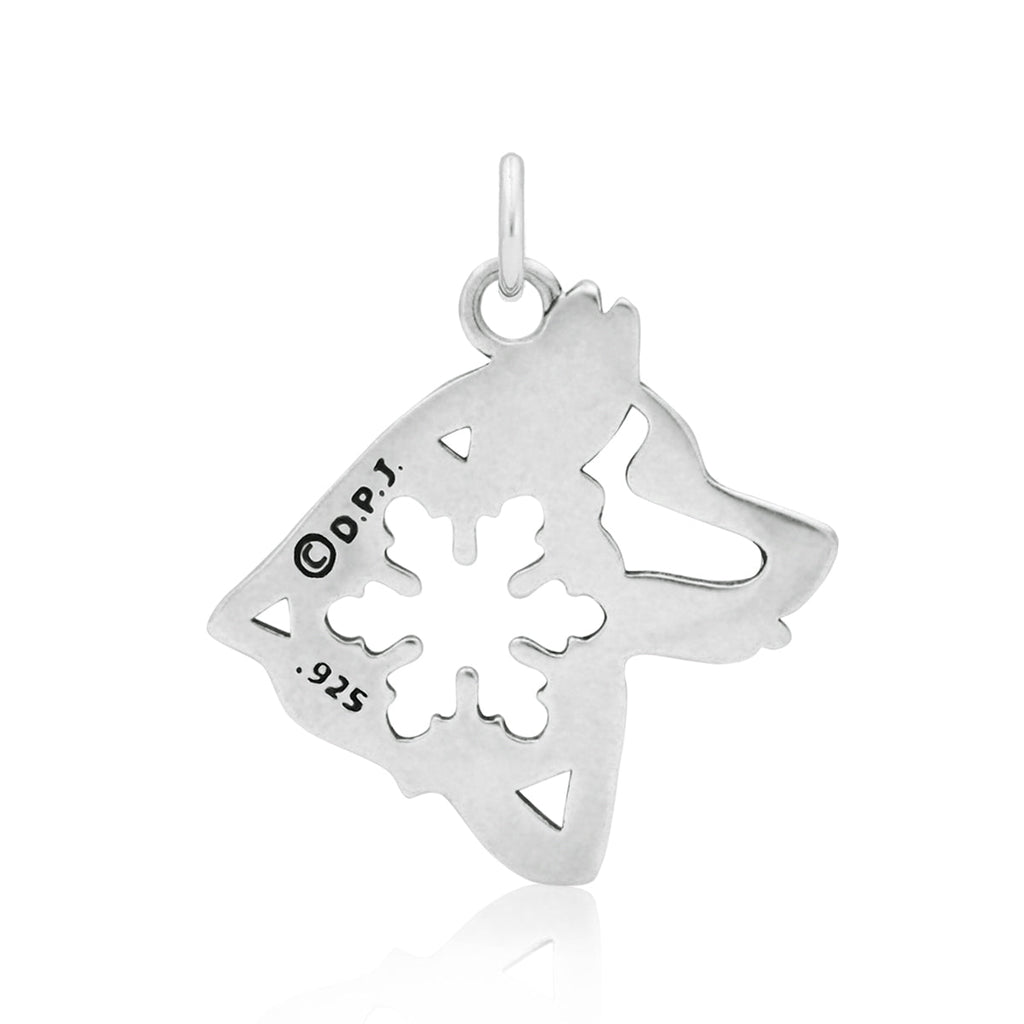 Alaskan Malamute Necklace in Sterling Silver