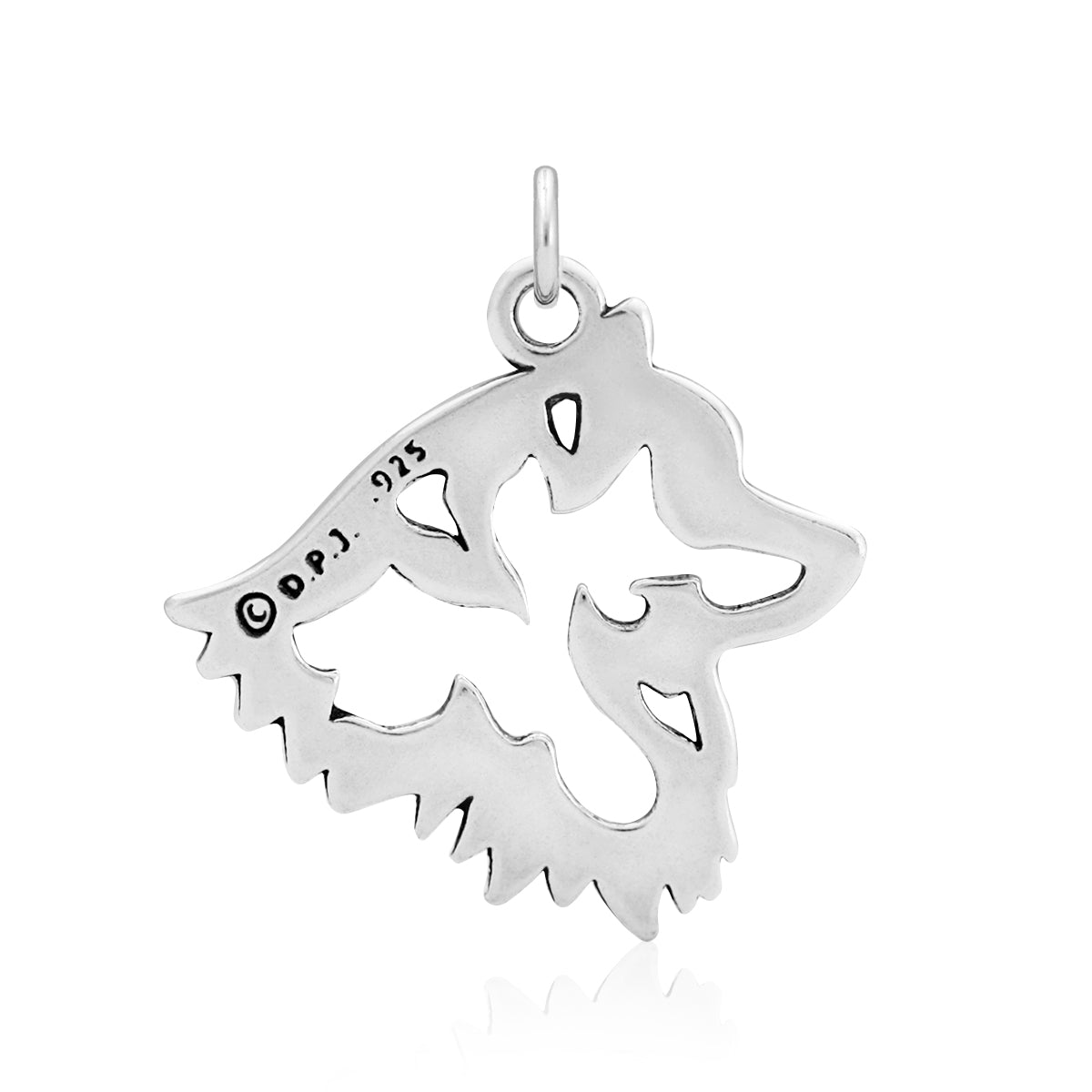 American Eskimo Dog Necklace in Sterling Silver