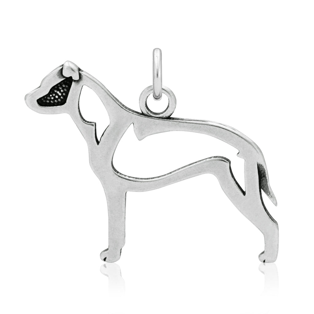 Sterling Silver American Staffordshire Terrier Necklace Jewelry