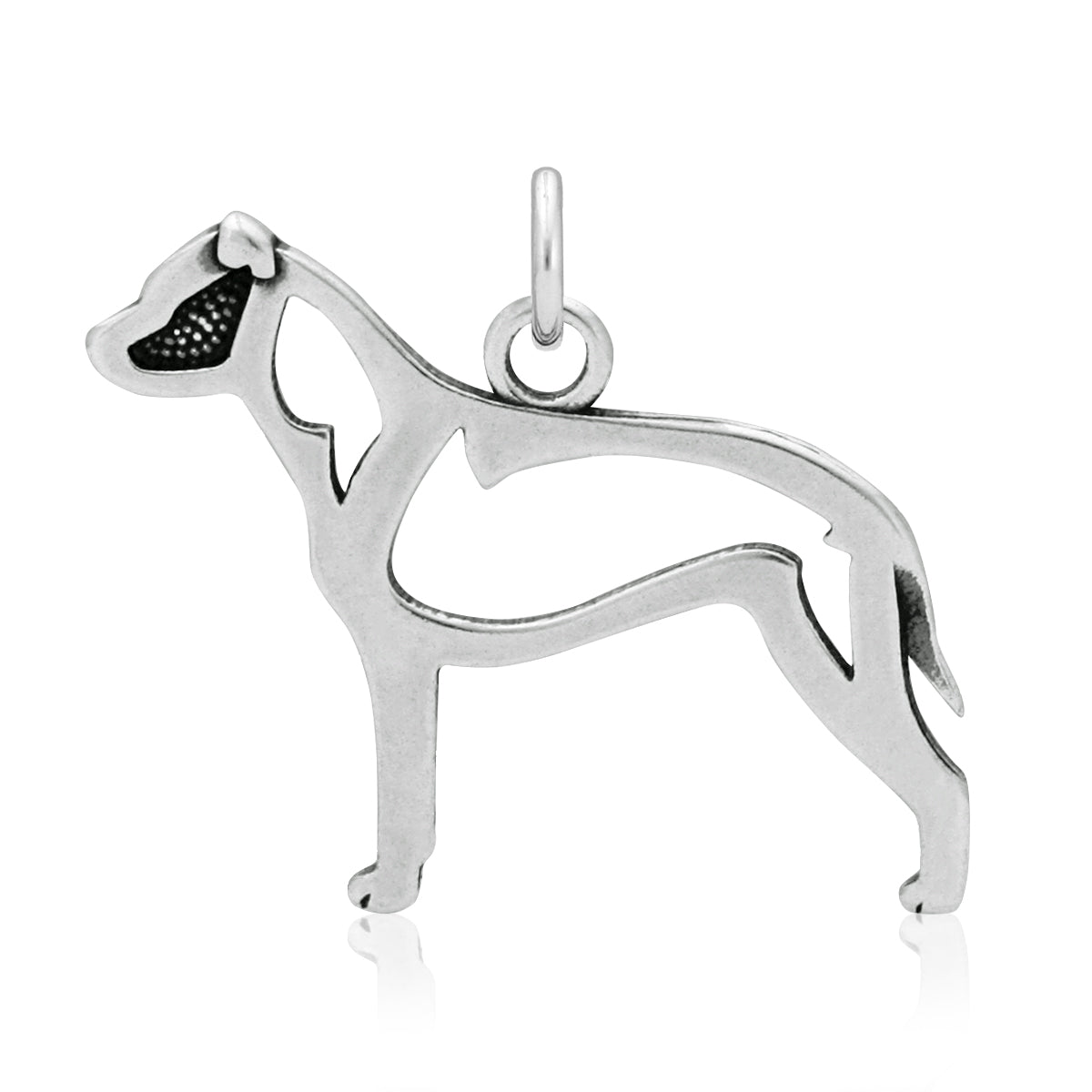 Sterling Silver American Staffordshire Terrier Necklace Jewelry