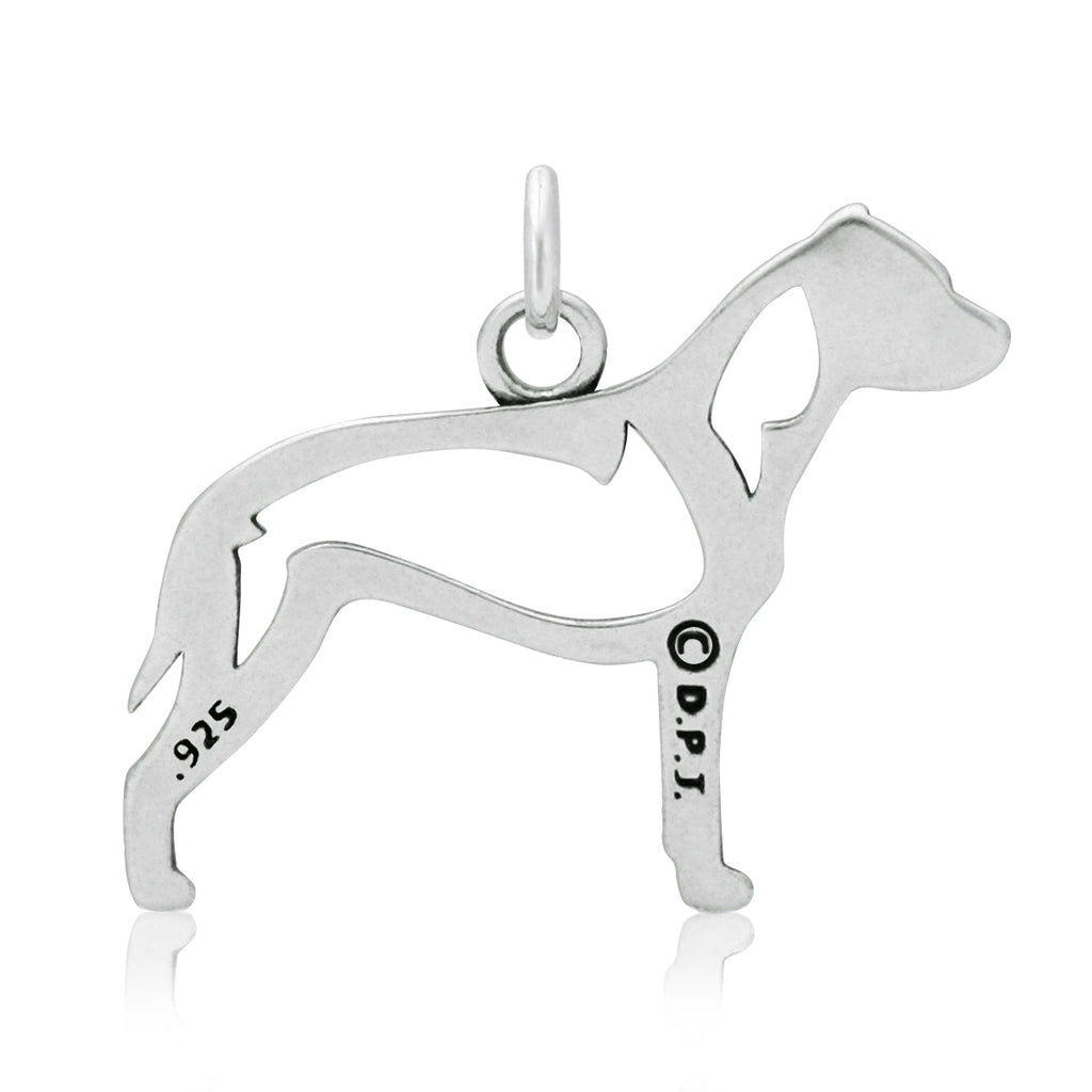 Sterling Silver American Staffordshire Terrier Necklace Jewelry