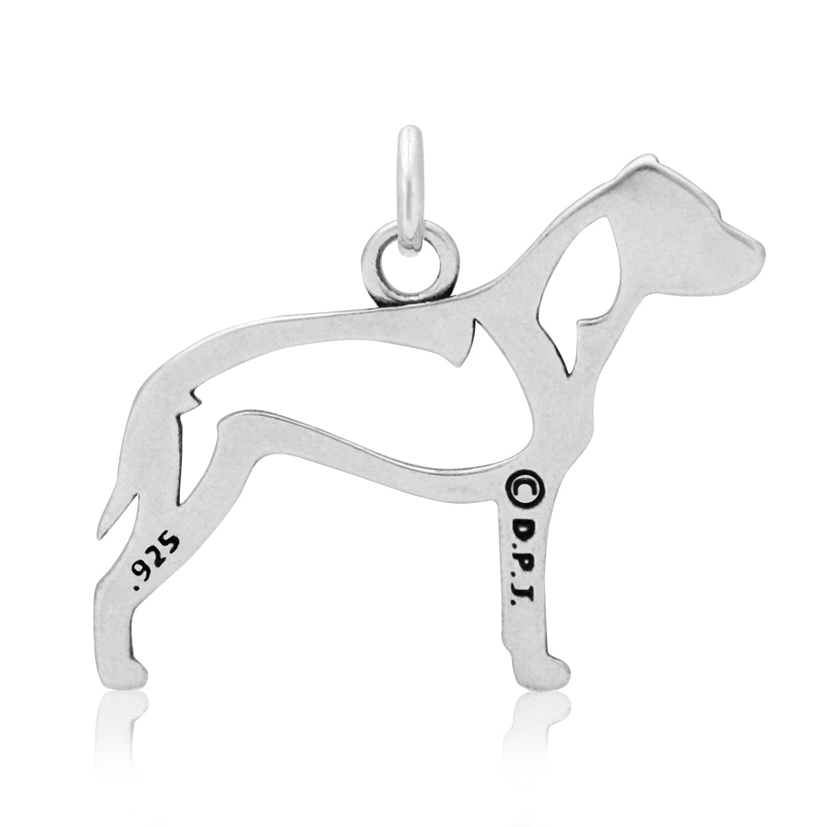 Sterling Silver American Staffordshire Terrier Necklace Jewelry