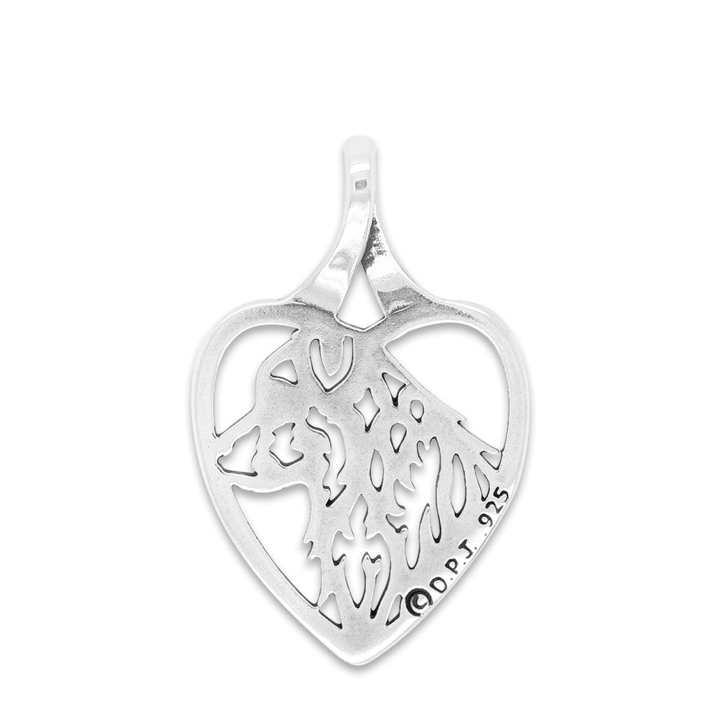 Australian Shepherd Heart Necklace