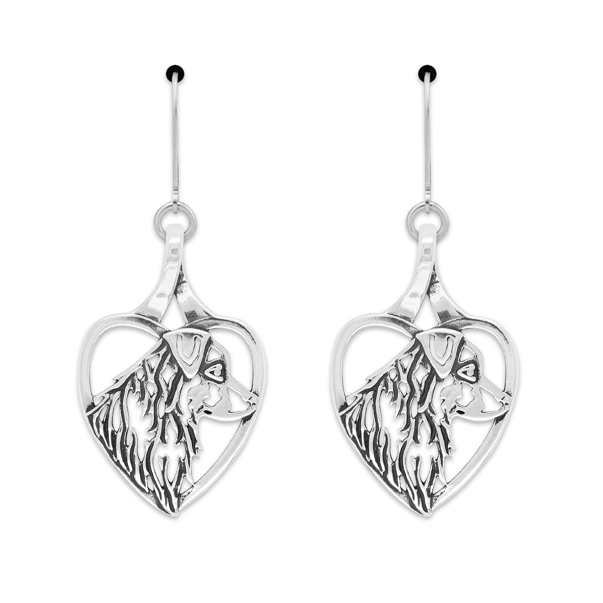 Australian Shepherd Heart Earrings