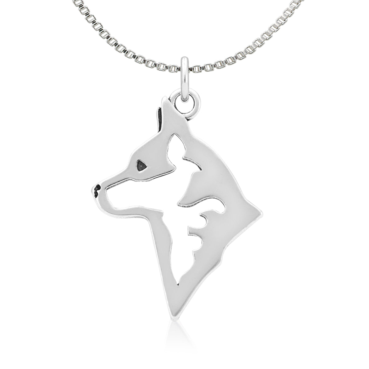 Australian Cattle Dog Necklace in Sterling Silver