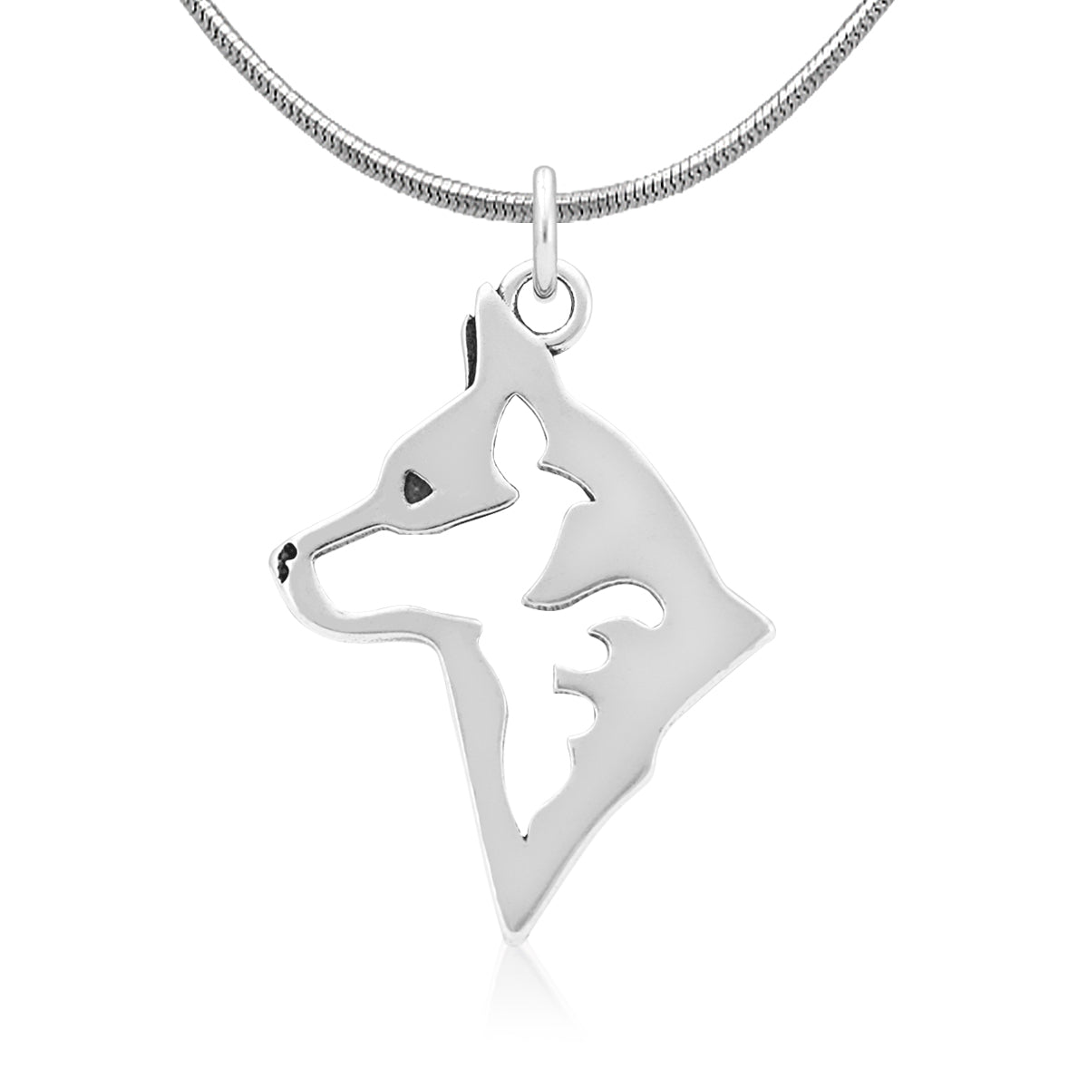 Australian Cattle Dog Necklace in Sterling Silver