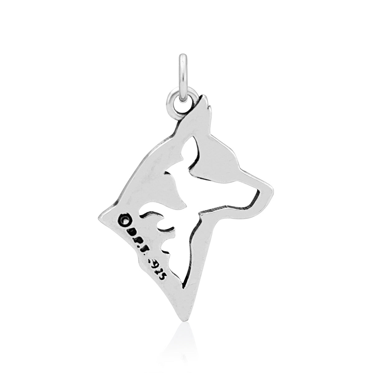 Australian Cattle Dog Necklace in Sterling Silver