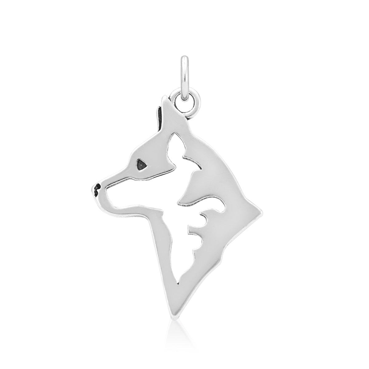 Australian Cattle Dog Necklace in Sterling Silver