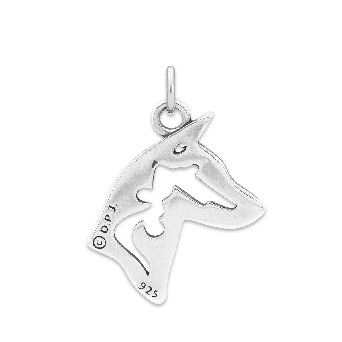 Basenji Necklace in Sterling Silver