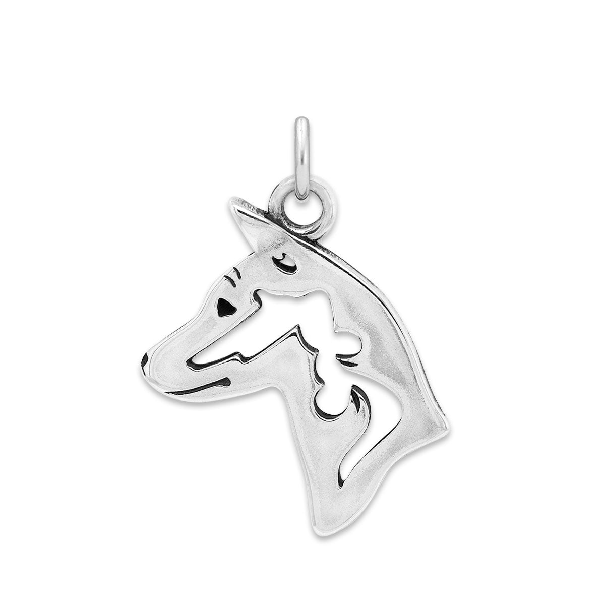 Basenji Necklace in Sterling Silver