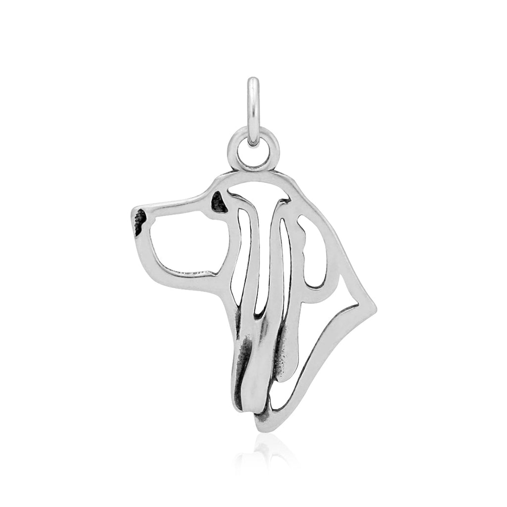 Basset Hound Necklace in Sterling Silver