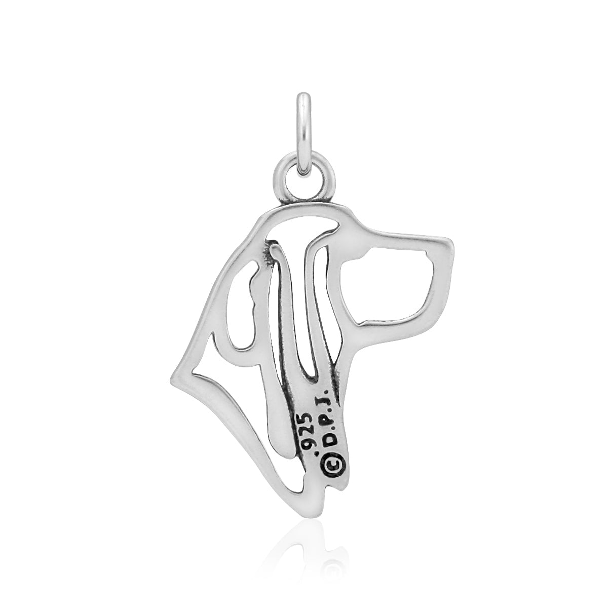 Basset Hound Necklace in Sterling Silver