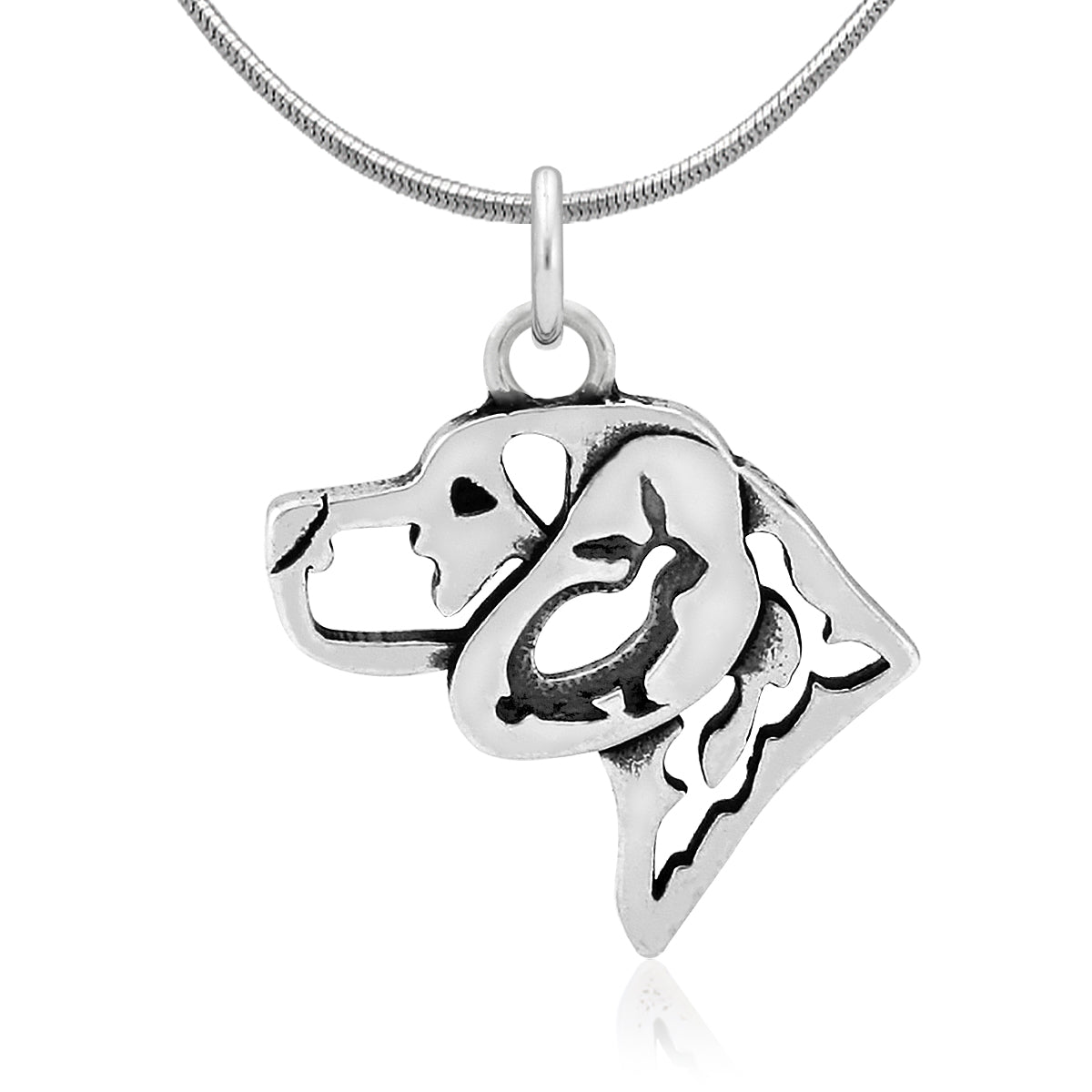 Beagle Necklace in Sterling Silver
