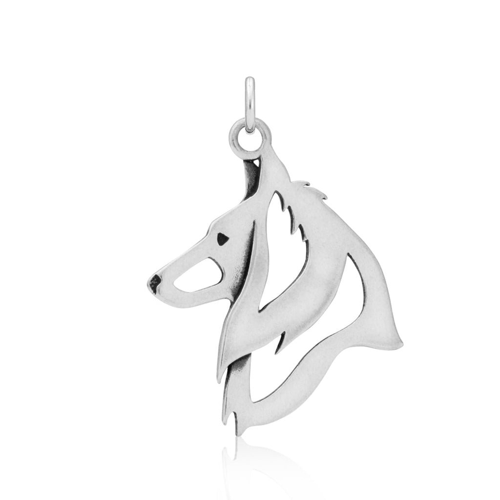 Belgian Sheepdog Necklace in Sterling Silver