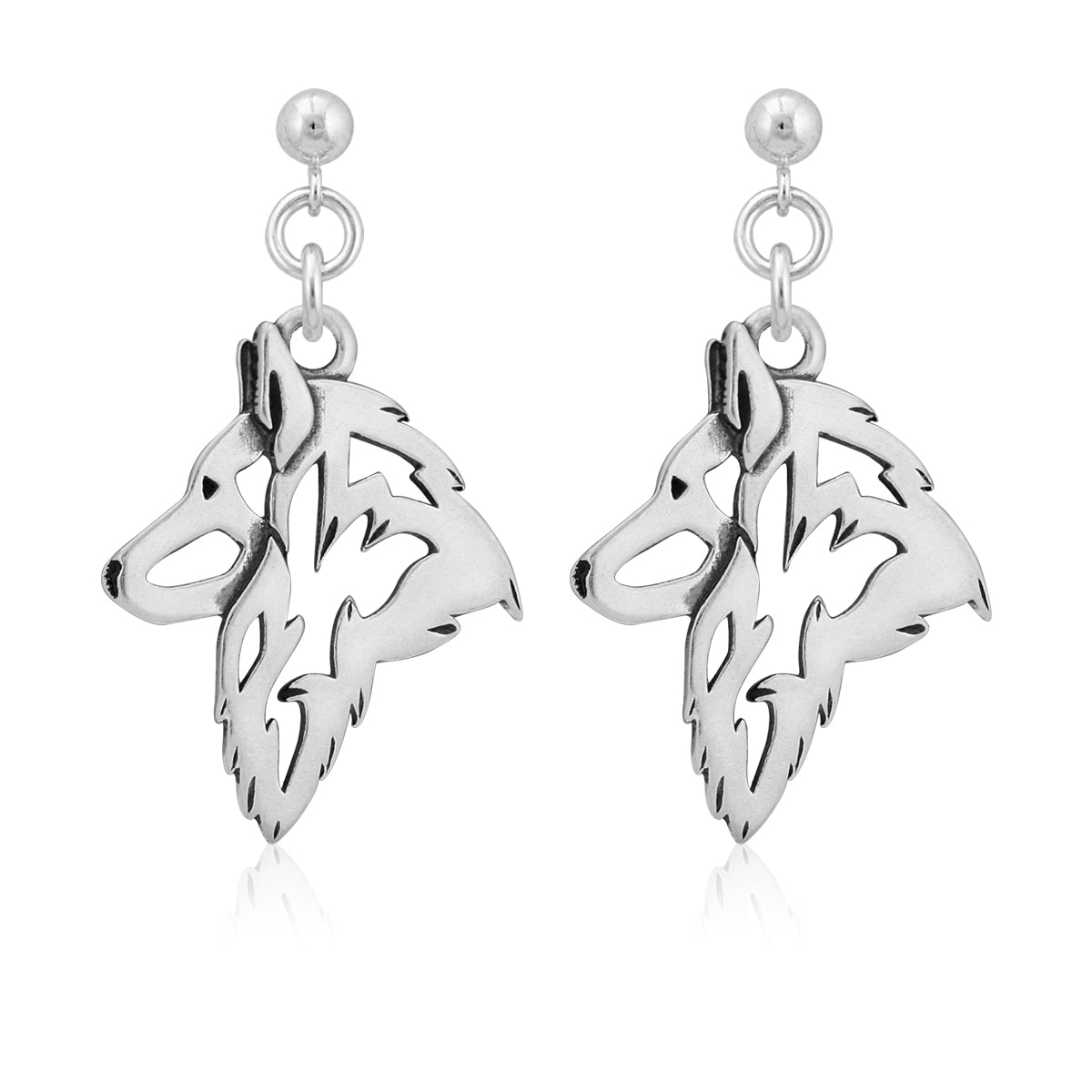 Belgian Tervuren Earrings in Sterling Silver